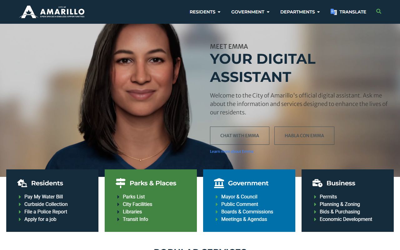 City of Amarillo website for background check records in Amarillo Texas