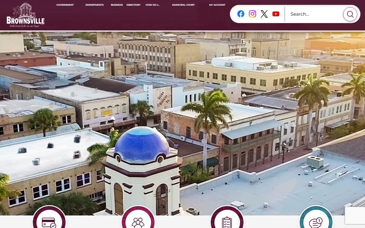 City of Brownsville website for Brownsville background check records