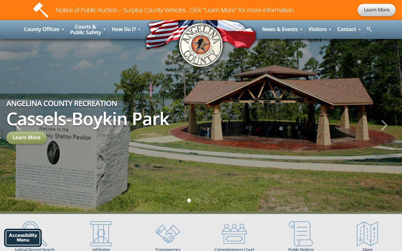 Angelina County Texas background check records