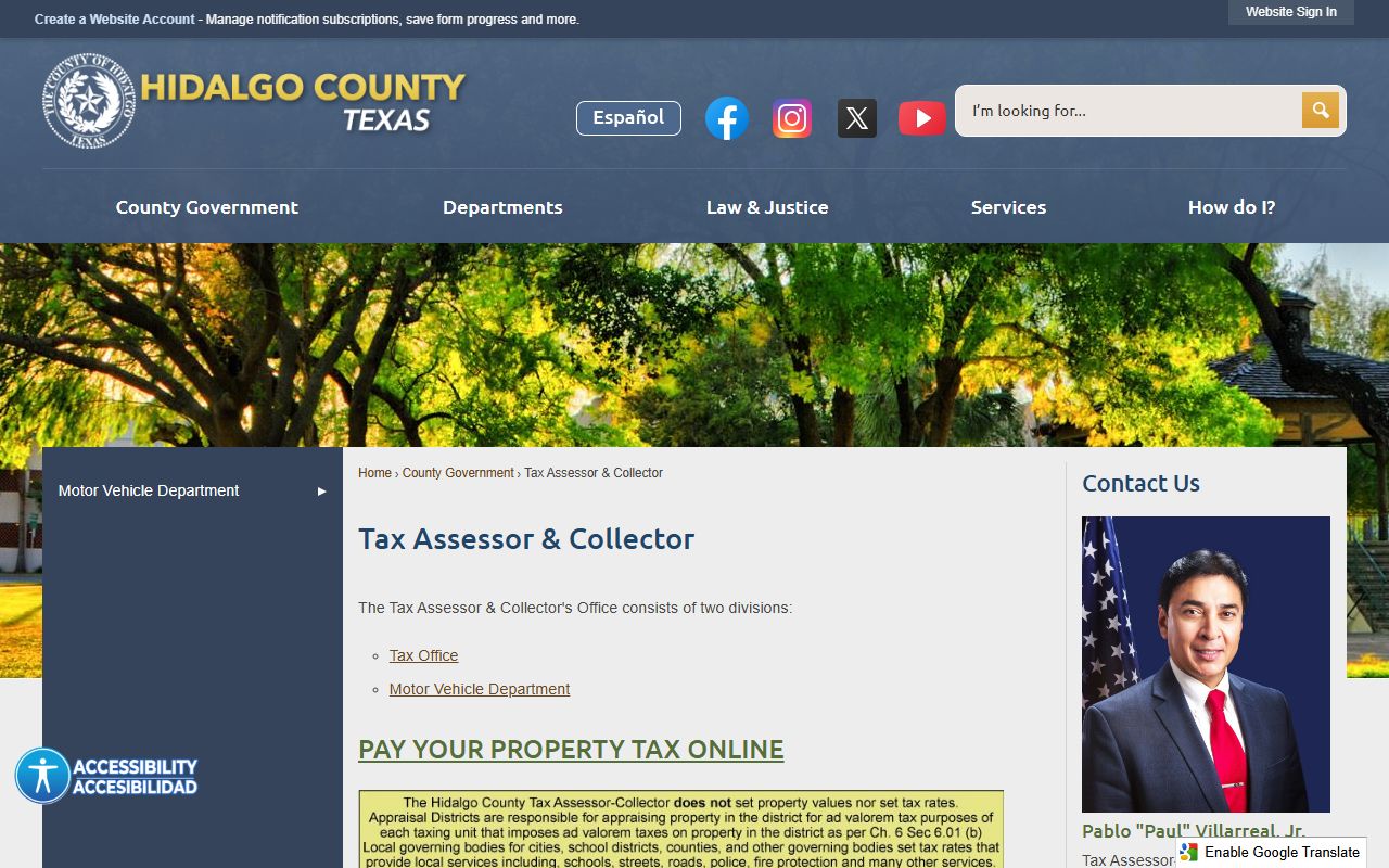 Hidalgo County District Clerk background check criminal records page
