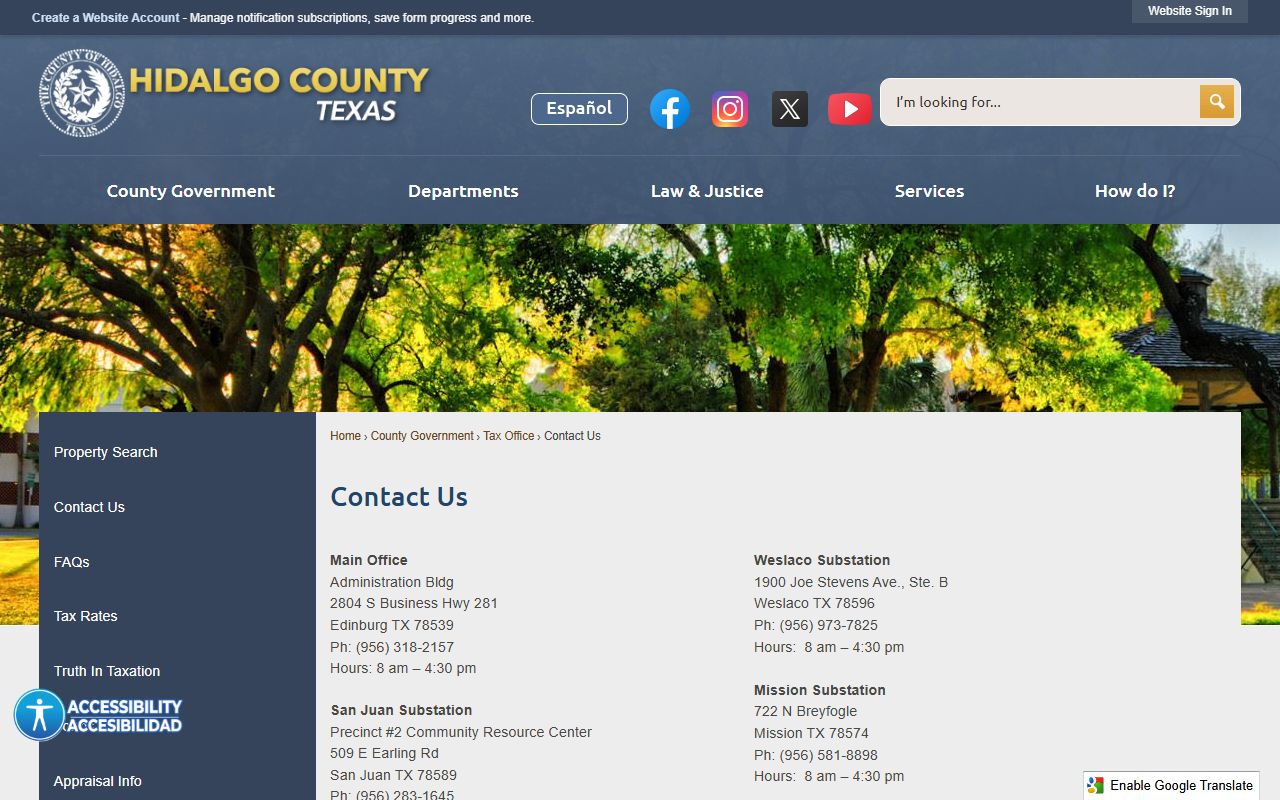 Hidalgo County Justice Courts background check records page