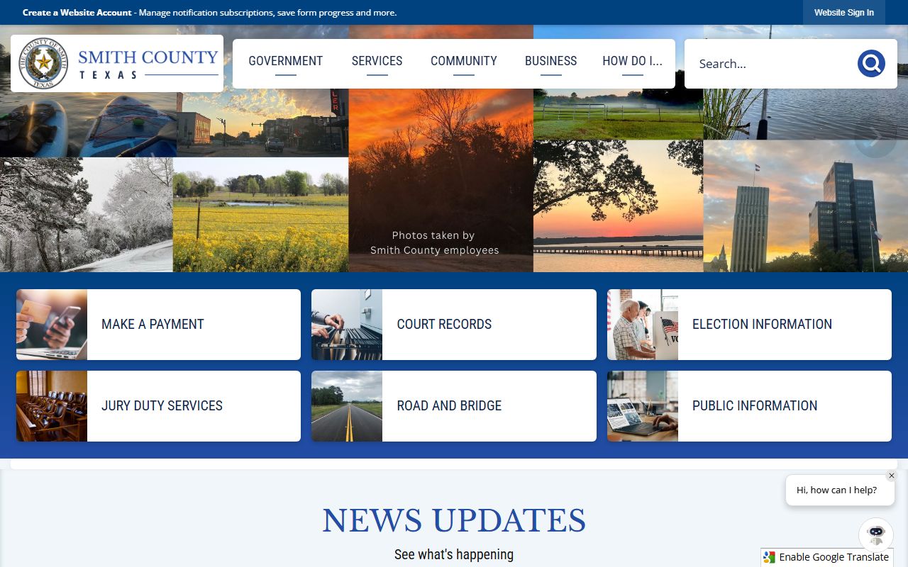 Smith County Texas background check records website